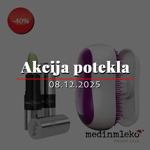1. ADVENTNI TEDEN - Medinmleko - Paket Real Rebel luksuzna čudežna šminka + Cactus Barbora Purple krtača - AKCIJA POTEKLA