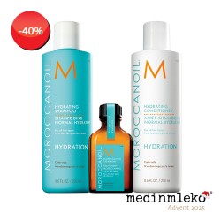 3. ADVENTNI TEDEN - Moroccanoil Paket Hydrating šampon, balzam in treatment olje 25 ml za vlaženje las