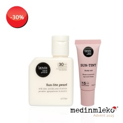 4. ADVENTNI TEDEN - Laouta Glow paket Sun Lite Pearl + SunTint Dusty Red