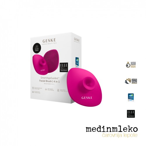 Geske - Facial brush 4 v 1 - Magenta - Ščetka za obraz Geske - Facial brush 4 v 1 - Magenta - Ščetka za obraz