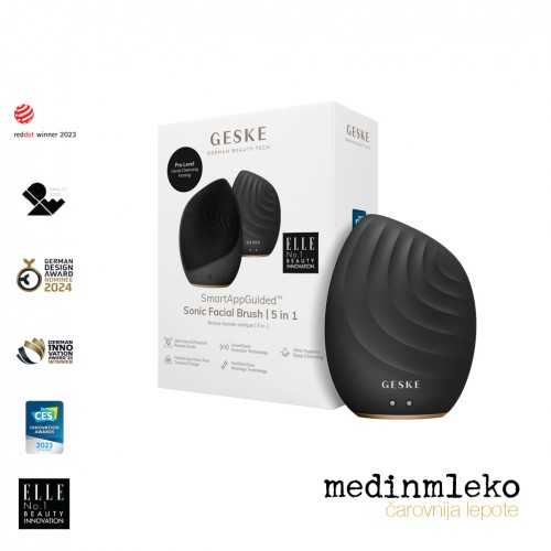 Geske - Sonic facial brush 5 v 1 - Grey - Sonična ščetka za obraz Geske - Sonic facial brush 5 v 1 - Grey - Sonična ščetka za obraz