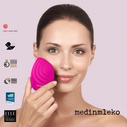 Geske - Sonic facial brush 5 v 1 - Magenta - Sonična ščetka za obraz