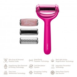 Geske - Microneedle face & body roller 9 v 1 - Magenta - Sonični valjček z mikroiglicami za obraz in telo Geske - Microneedle face & body roller 9 v 1 - Magenta - Sonični valjček z mikroiglicami za obraz in telo