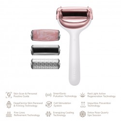 Geske - Microneedle face & body roller 9 v 1 - Starlight - Sonični valjček z mikroiglicami za obraz in telo Geske - Microneedle face & body roller 9 v 1 - Starlight - Sonični valjček z mikroiglicami za obraz in telo