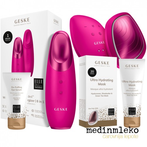 Paket Geske Glow - Magenta - Warm & cool eye energizer; Sonic warm & cool mask, De-puffing eye serum; Youth-boosting mask Paket Geske Glow - Magenta - Warm & cool eye energizer; Sonic warm & cool mask, De-puffing eye serum; Youth-boosting mask