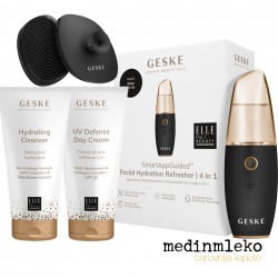 Paket Geske On the go - Grey - Facial brush 4 v 1, Facial hydration refresher, Facial cleanser, UV defense cream Paket Geske On the go - Grey - Facial brush 4 v 1, Facial hydration refresher, Facial cleanser, UV defense cream