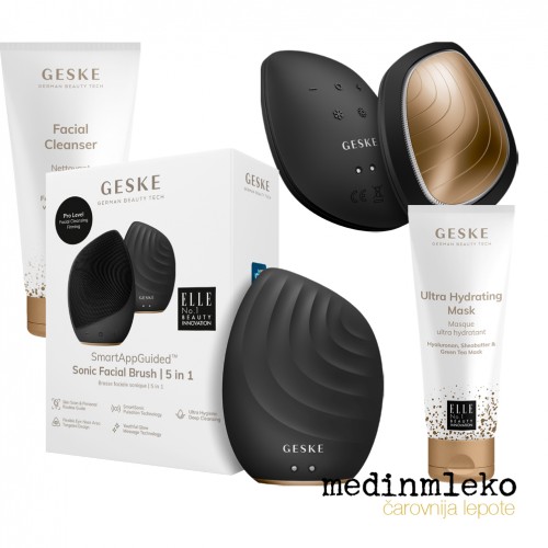 Paket Geske Radiant - Grey - Sonic Facial brush, Sonic warm & cool mask, Facial cleanser, Ultra Hydrating mask Paket Geske Radiant - Grey - Sonic Facial brush, Sonic warm & cool mask, Facial cleanser, Ultra Hydrating mask