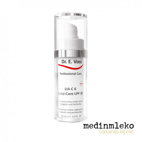 Dr. E. Voss - LIA C 6® Sensi Care LSF 30 krema za obraz z zaščitnim faktorjem 30ml - MINI Dr. E. Voss - LIA C 6® Sensi Care LSF 30 krema za obraz z zaščitnim faktorjem 30ml - MINI