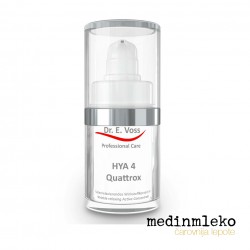 Dr. E. Voss - HYA 4 Quattrox - gel za glajenje mimičnih gub in sproščanje obraznih mišic - 15 ml Dr. E. Voss - HYA 4 Quattrox - gel za glajenje mimičnih gub in sproščanje obraznih mišic - 15 ml