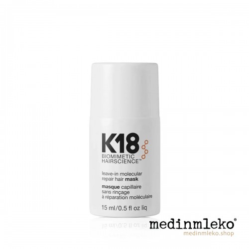 K18 Leave-In Molecular Repair Hair Mask 15 ml  - Obnovitvena maska brez izpiranja K18 Leave-In Molecular Repair Hair Mask 15 ml  - Obnovitvena maska brez izpiranja