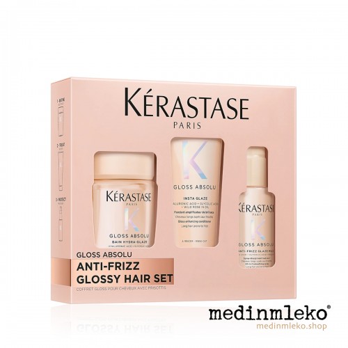 Kérastase Gloss Absolu Travel Size Set - Potovalni set za sijaj in mehkobo las Kérastase Gloss Absolu Travel Size Set - Potovalni set za sijaj in mehkobo las