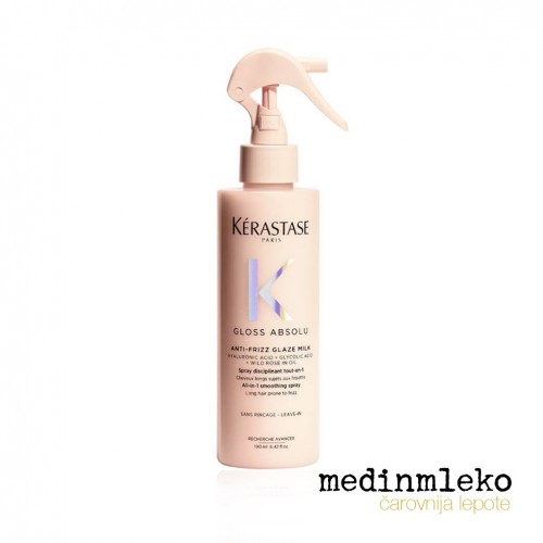 Kérastase - Gloss Absolu Anti-Frizz Glaze Milk Večnamenski sprej za glajenje las - 190ml Kérastase - Gloss Absolu Anti-Frizz Glaze Milk Večnamenski sprej za glajenje las - 190ml