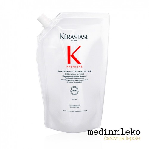 Kérastase - Premiére Bain Décalcifiant rénovateur kopel za vse vrste poškodovanih las - nadomestno polnilo 500ml Kérastase - Premiére Bain Décalcifiant rénovateur kopel za vse vrste poškodovanih las - nadomestno polnilo 500ml
