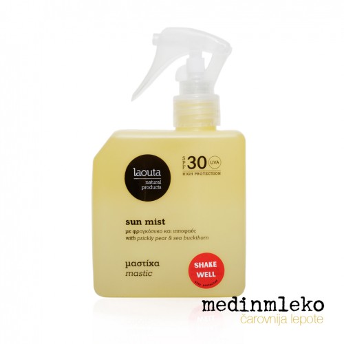 Laouta - Sun Mist Mastic 200ml – Zaščitna meglica SPF 30 z vonjem mastike Laouta - Sun Mist Mastic 200ml – Zaščitna meglica SPF 30 z vonjem mastike