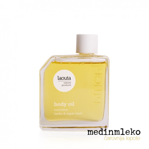 Laouta - Narcissus Body Oil 100ml – Hranilno olje za telo z vonjem narcise Laouta - Narcissus Body Oil 100ml – Hranilno olje za telo z vonjem narcise
