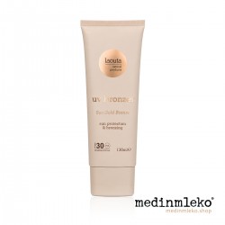 Laouta - UV Bronzer Sungold Bronze 130 ml – Obarvana sončna krema z bronzerjem za obraz in telo