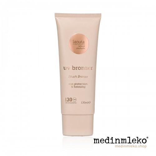 Laouta - UV Bronzer Blush Bronze 130ml – Obarvana sončna krema z bronzerjem za obraz in telo Laouta - UV Bronzer Blush Bronze 130ml – Obarvana sončna krema z bronzerjem za obraz in telo
