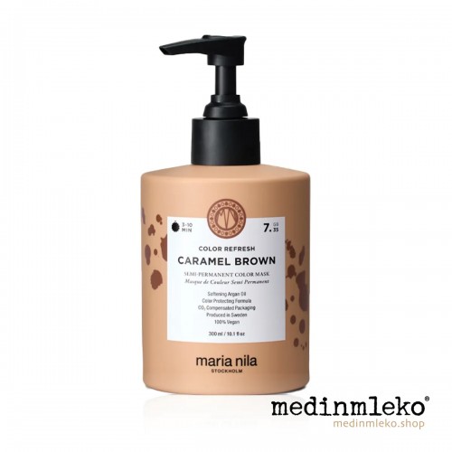 Maria Nila - Colour Refresh Caramel Brown 7.35 300ml - Barvna maska za osvežitev barve Maria Nila - Colour Refresh Caramel Brown 7.35 300ml - Barvna maska za osvežitev barve