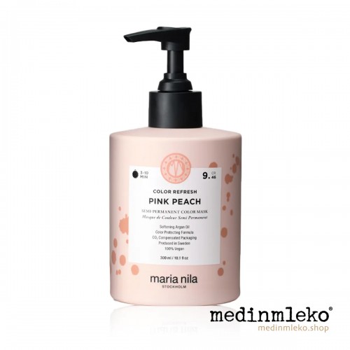Maria Nila - Colour Refresh Pink Peach 9.46 300ml - Barvna maska za osvežitev barve Maria Nila - Colour Refresh Pink Peach 9.46 300ml - Barvna maska za osvežitev barve