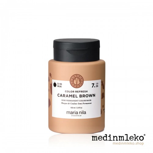 Maria Nila - Colour Refresh Caramel Brown 7.35 100ml - Barvna maska za osvežitev barve Maria Nila - Colour Refresh Caramel Brown 7.35 100ml - Barvna maska za osvežitev barve