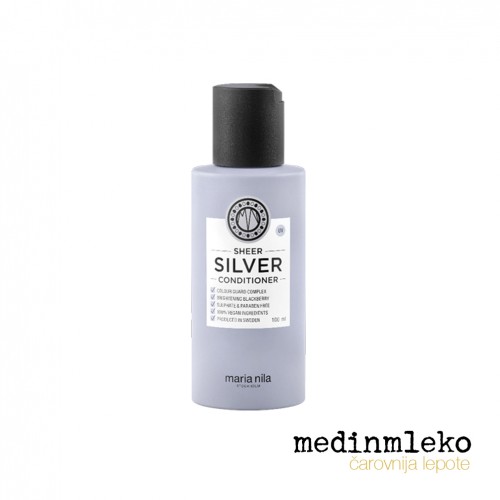 Maria Nila - Sheer Silver balzam z vijoličnimi pigmenti za svetlolaske - mini Maria Nila - Sheer Silver balzam z vijoličnimi pigmenti za svetlolaske - mini