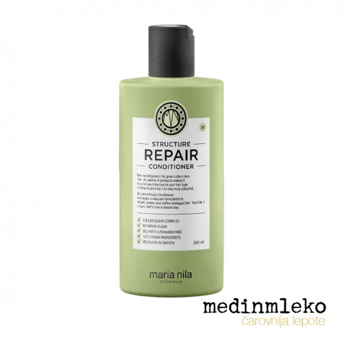 Maria Nila - Structure Repair balzam za poškodovane, suhe in kemično obdelane lase Maria Nila - Structure Repair balzam za poškodovane, suhe in kemično obdelane lase