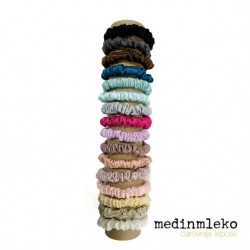 medinmleko - Svilena elastika za lase - scrunchie - ozka
