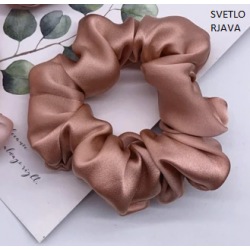 medinmleko - Svilena elastika za lase - scruncie - široka medinmleko - Svilena elastika za lase - scruncie - široka