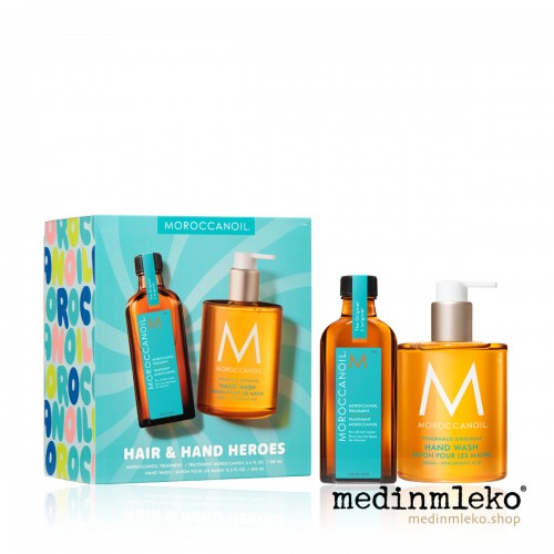 Moroccanoil Summer Kit Hair & Hand Heroes Original - Poletni set za lase in roke