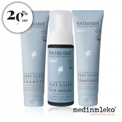 Natulique Pure Silver - Set za popolno hladno blond barvo