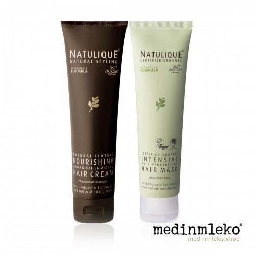 Natulique Intense Nourishing - Set maske in kreme za intenzivno obnovo, vlago in zaščito
